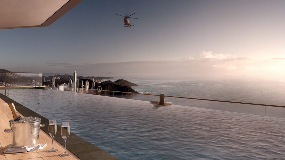 Harmony Ocean Front em Balneário Camboriú, o futuro lançamento da J.A.RUSSI promete ousadia e sofisticação de frente para o mar